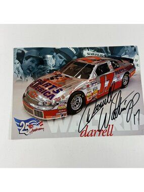 Vintage NASCAR Darrell Waltrip 1997 #17 Western Auto Autographed 10.5 x7.5 Photo